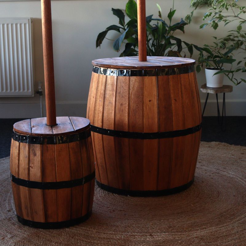 Tabouret Tonneau de Bière & Support de Parasol
