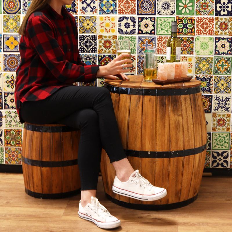 Table Tonneau de Bière - Naturel