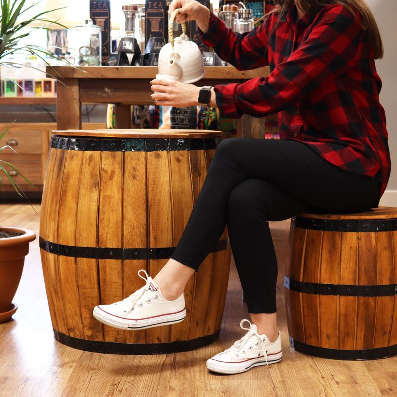 Tabouret Tonneau de Bière - Naturel