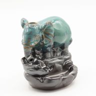 Fontaine à Encens Flux Inversé– Éléphant au Bassin