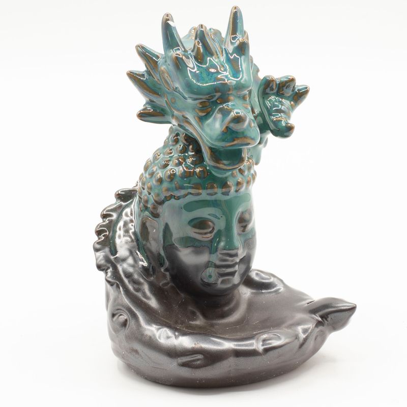 Fontaine à Encens Flux Inversé– Dragon au-dessus de Bouddha