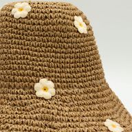Chapeau de soleil en paille souple – Café & Marguerites