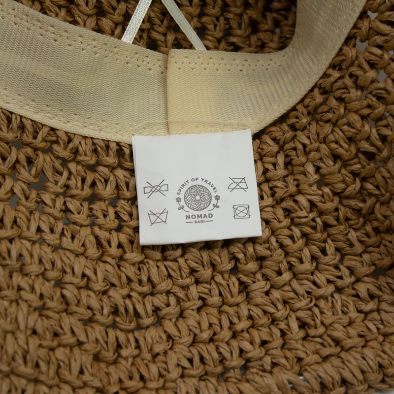 Chapeau de soleil en paille souple – Café & Marguerites