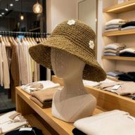 Chapeau de soleil en paille souple – Café & Marguerites
