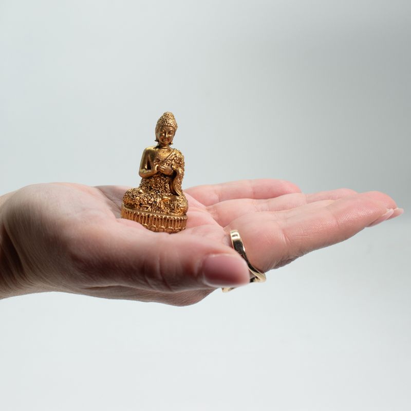 Miniature en laiton – Bouddha (60 g) – 48 mm