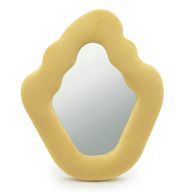 Miroir Ondulé Doux Flamme – Jaune  – 23 x 27,5 x 2,3 cm