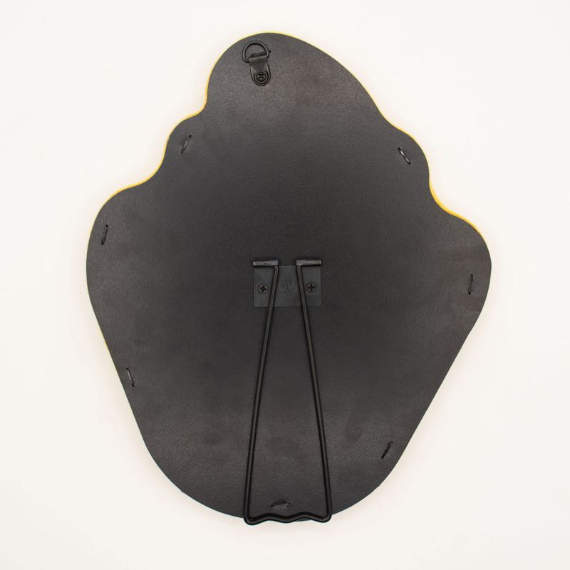 Miroir Ondulé Doux Flamme – Jaune  – 23 x 27,5 x 2,3 cm
