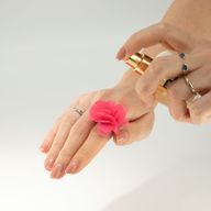 Anneaux Diffuseurs en Mousseline Parfumée – Rose