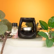 Brûleur Zen Classique en Céramique - Noir Mat
