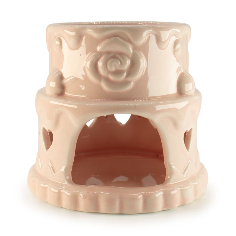Brûleur à Huile en Céramique Gâteau Anniversaire - Coeur - Rose
