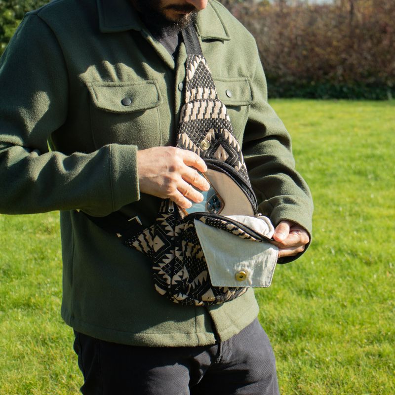 Sacs Jacquard naturels - Artisans du Désert - Bandoulière