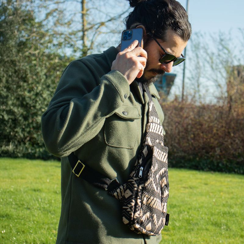 Sacs Jacquard naturels - Artisans du Désert - Bandoulière