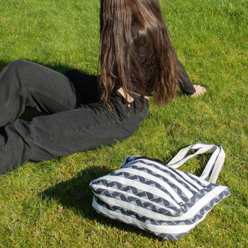 Sacs Jacquard naturels - Nomade de l’Atlas - Tissé main