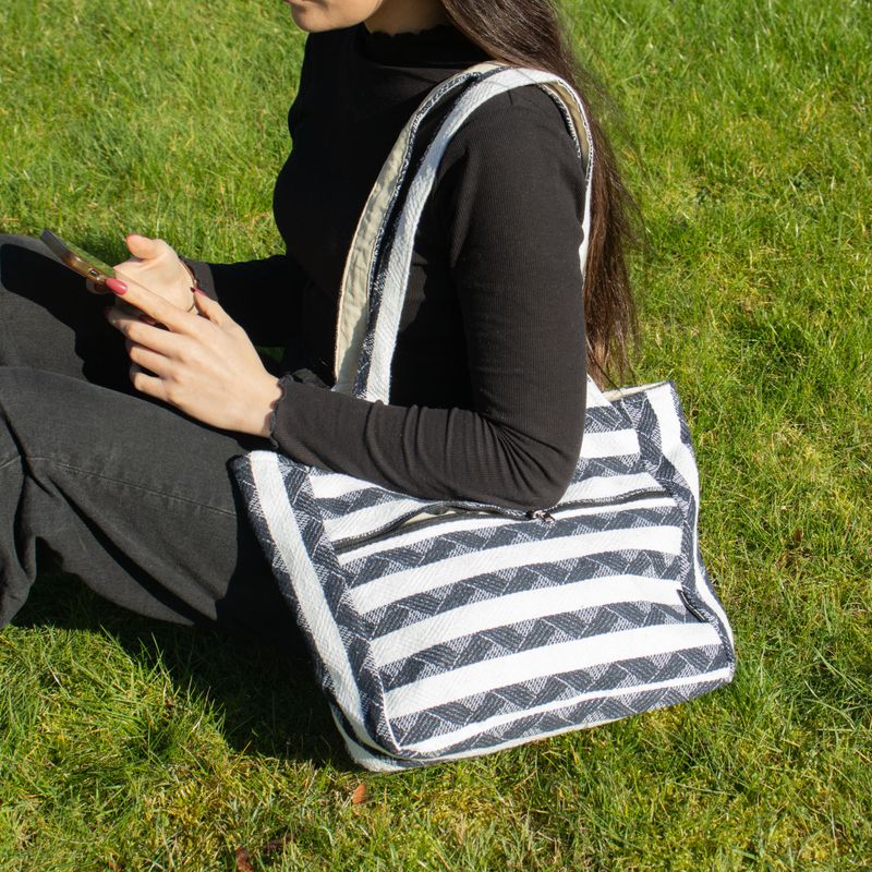 Sacs Jacquard naturels - Nomade de l’Atlas - Tissé main