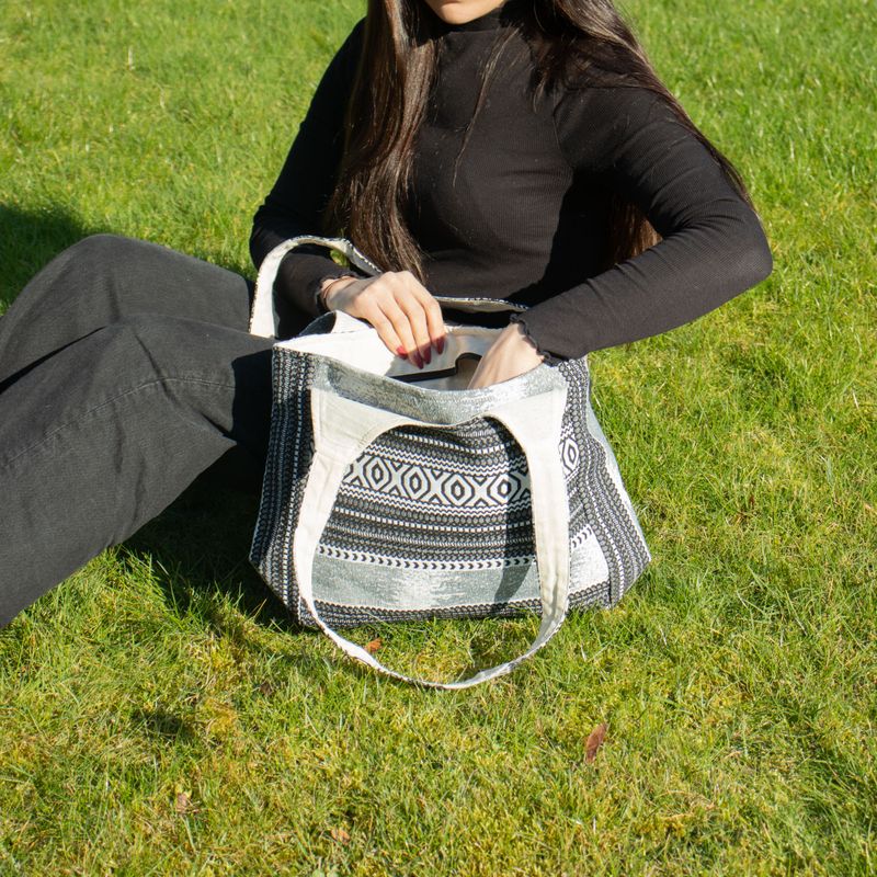 Sacs Jacquard naturels - Caravanes Urbaines - Tissé main