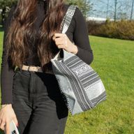 Sacs Jacquard naturels - Caravanes Urbaines - Tissé main