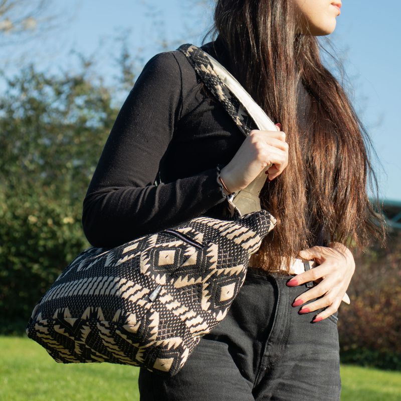 Sacs Jacquard naturels - Artisans du Désert - Tissé main