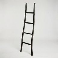 Grande échelle en bois Kemu - 1,5 m - Noir - Style japonais