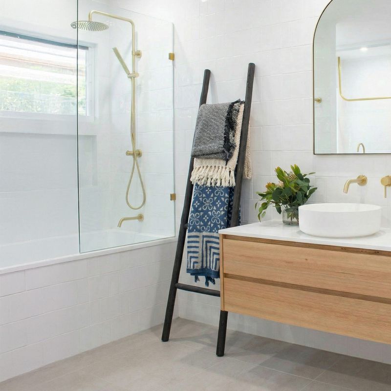 Grande échelle en bois Kemu - 1,5 m - Noir - Style japonais