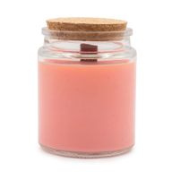 Bougie Mèche en Bois Cire de Soja - Rose de Minuit - Sans Étiquette