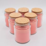 Bougie Mèche en Bois Cire de Soja - Rose de Minuit - Sans Étiquette