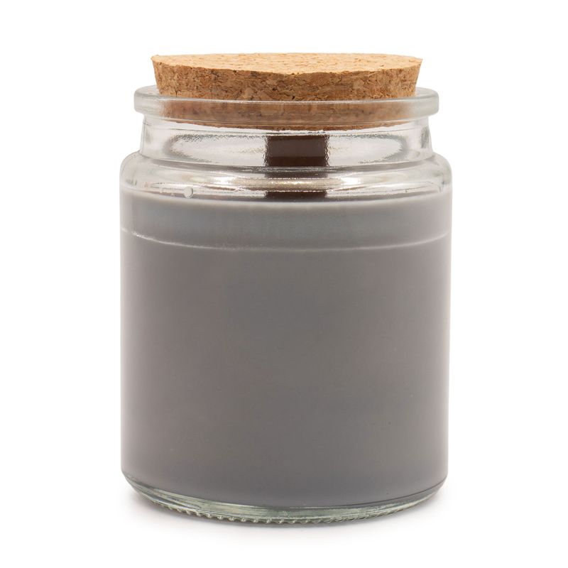 Bougie Mèche en Bois Cire de Soja - Cendre et fumée boisée - Sans Étiquette