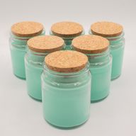 Bougie Mèche en Bois Cire de Soja - Mousse & Brume - Sans Étiquette