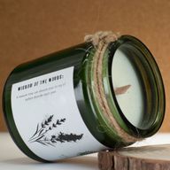 Bougie Greenman en cire de soja à mèche en bois - lavande sauvage