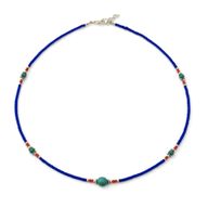Collier Népalais en Pierre Extra-Fine - Turquoise