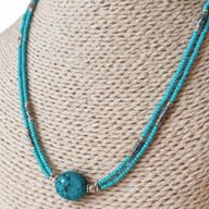 Collier Népalais Extra Fin - 2 Rangées - Turquoise