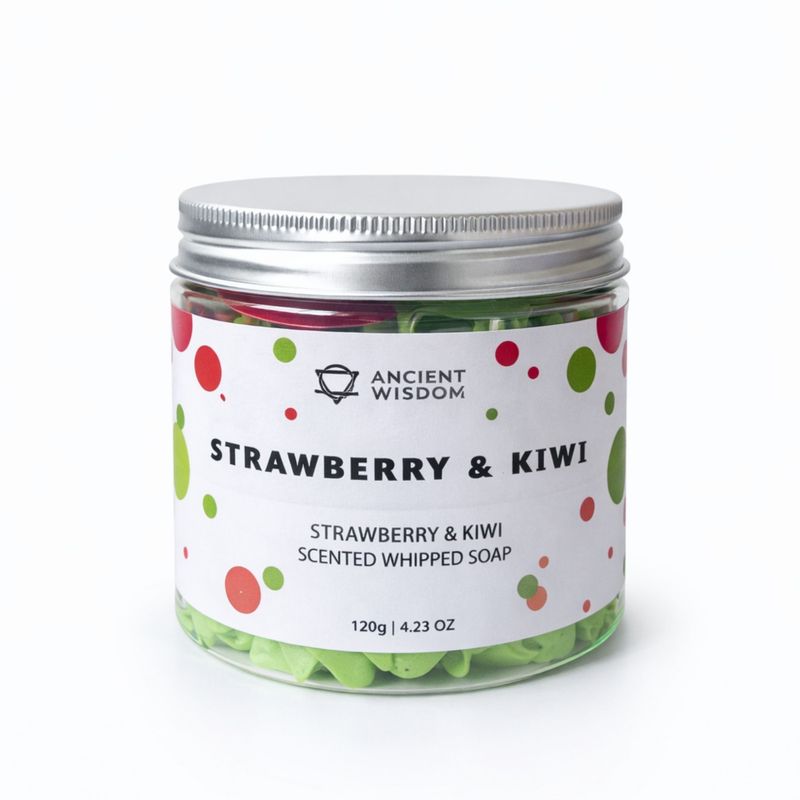 Savon Crème Fouéttée Fraise & Kiwi – 120 g