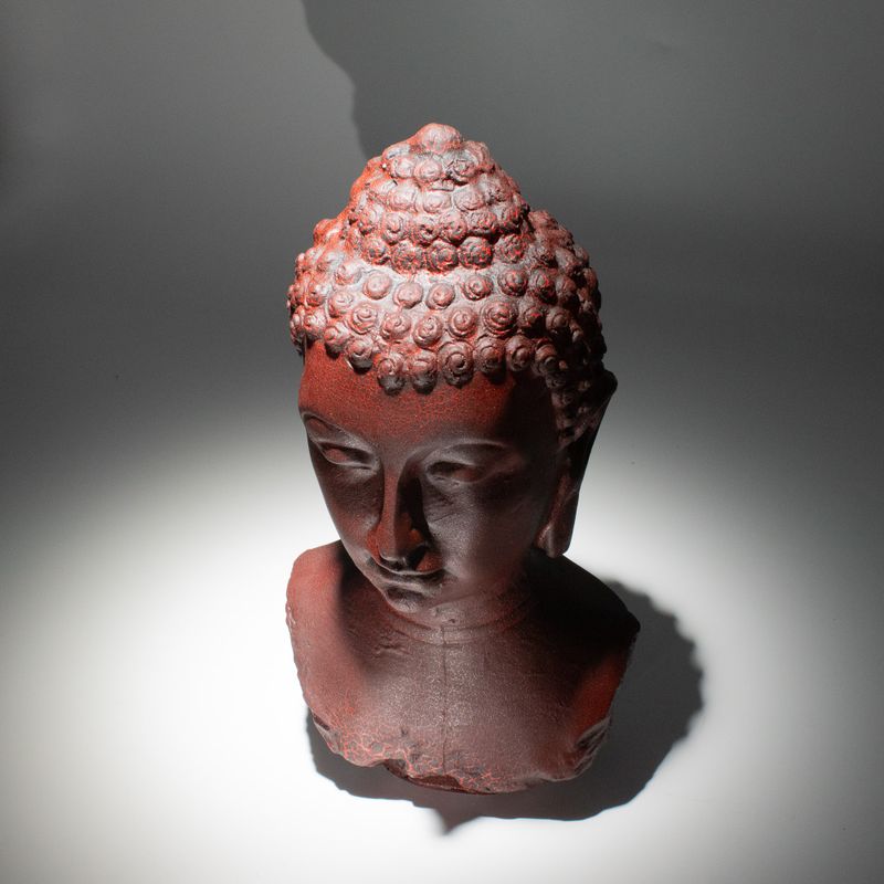 Lampe-buste de Bouddha Molton Lava - socle ovale