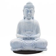 Méditation Bouddha Lampe Bleu Ciel - Support Ovale