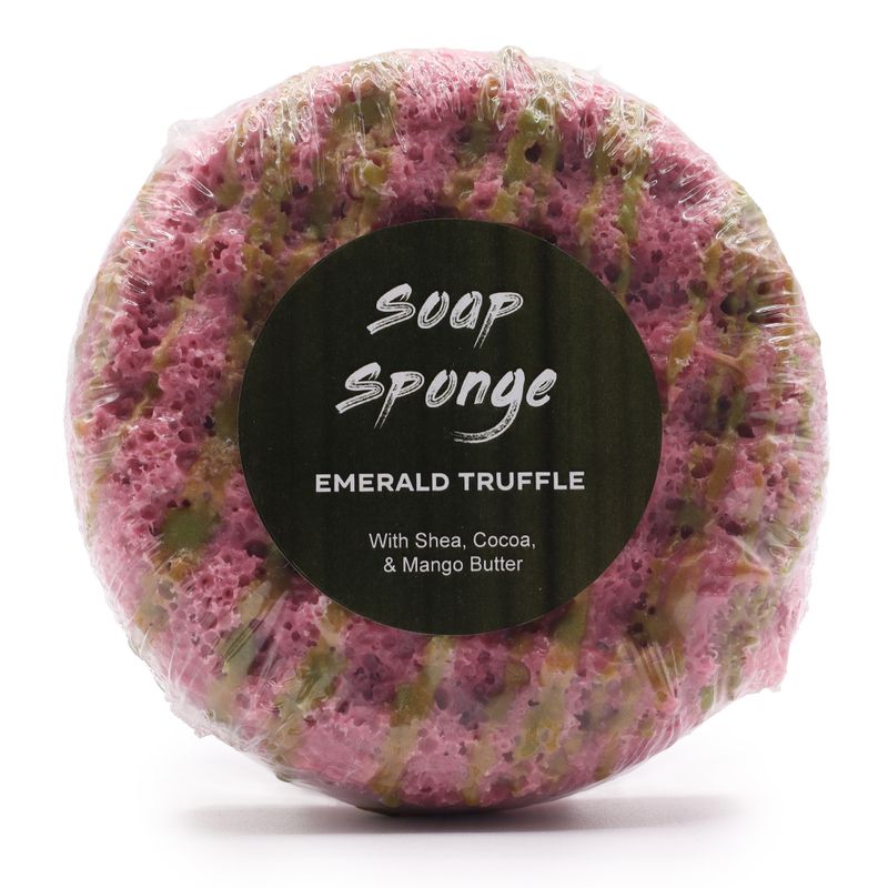 Éponge Savonneuse Triple Beurre – Truffe Émeraude