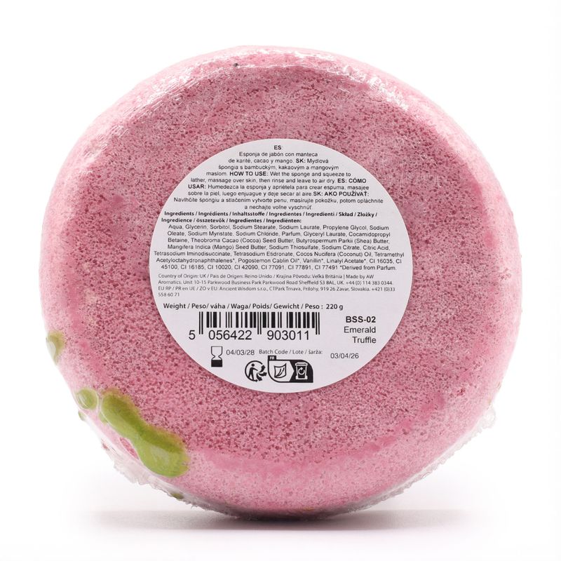 Éponge Savonneuse Triple Beurre – Truffe Émeraude