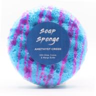 Éponge Savonneuse Triple Beurre – Essence d'Améthyste