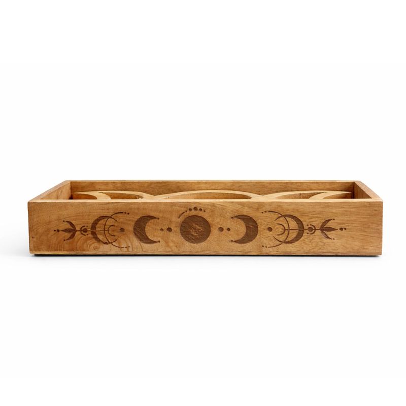 Plateau de tarot des phases lunaires avec porte-cartes