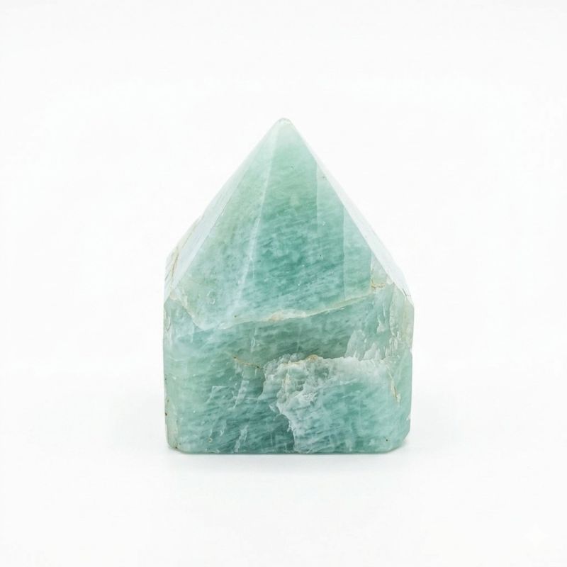 Points polies en vrac de pierres gemmes de haute qualité - amazonite indienne (environ 5-6 pièces)