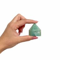 Points polies en vrac de pierres gemmes de haute qualité - amazonite indienne (environ 5-6 pièces)