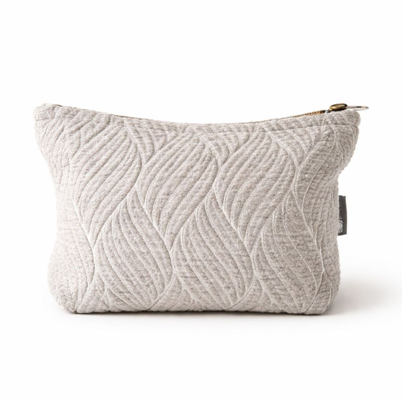 Trousse de toilette Nomad Sari en jacquard indien - Tissage au clair de lune