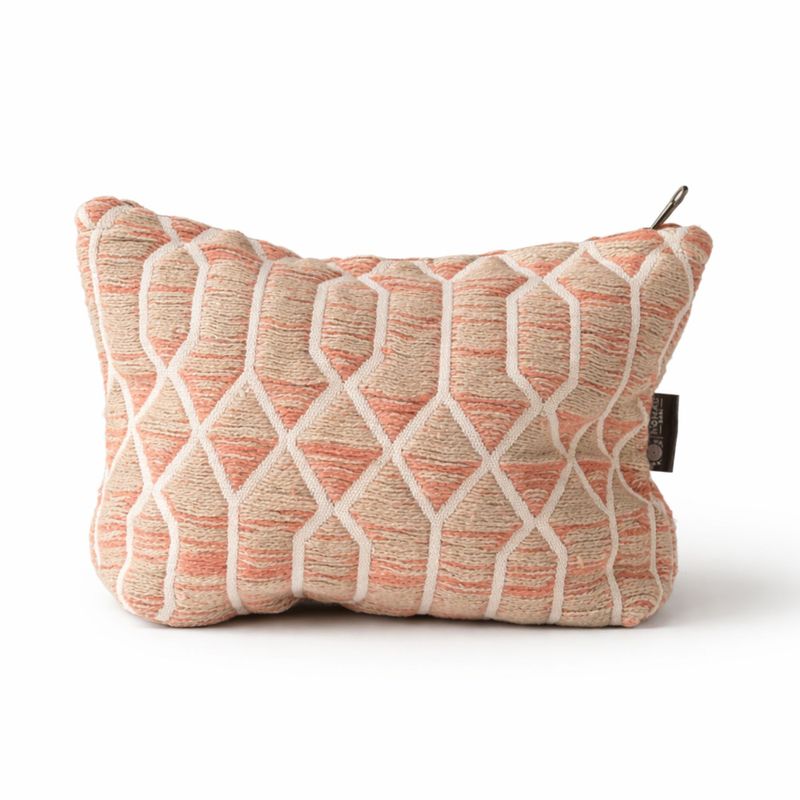 Nomad Sari Indien Jacquard Trousse de toilette - Rose Treillis