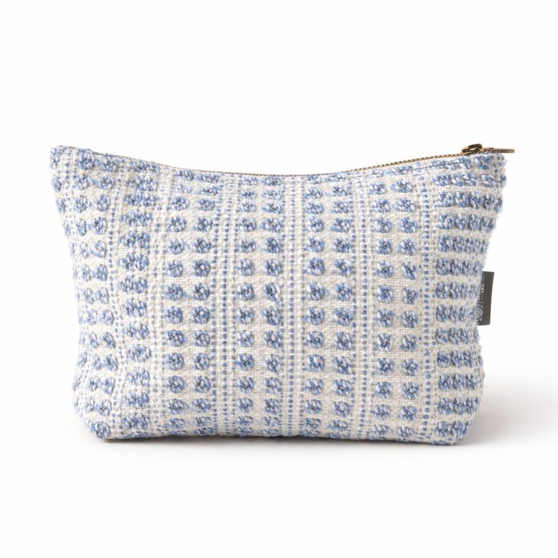 Nomad Sari indien jacquard trousse de toilette - Indigo Echo