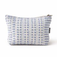 Nomad Sari indien jacquard trousse de toilette - Indigo Echo