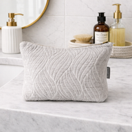 Trousse de toilette Nomad Sari en jacquard indien - Tissage au clair de lune