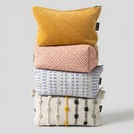 Nomad Sari indien jacquard trousse de toilette - Indigo Echo