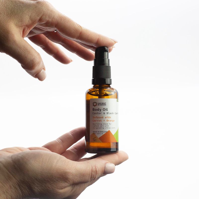 Huile corporelle bio 50 ml – Carotte et orange