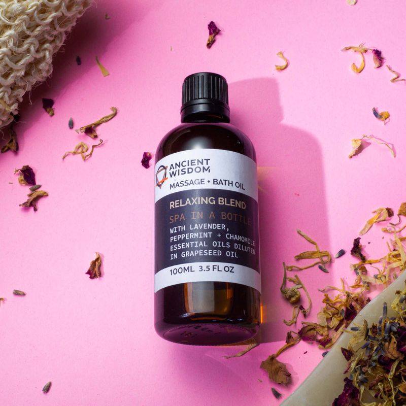 Huile de Bain et de Massage - Spéciale Rasage  100 ml