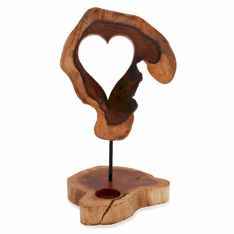 Bougeoir avec Petit Panneau - Coeur