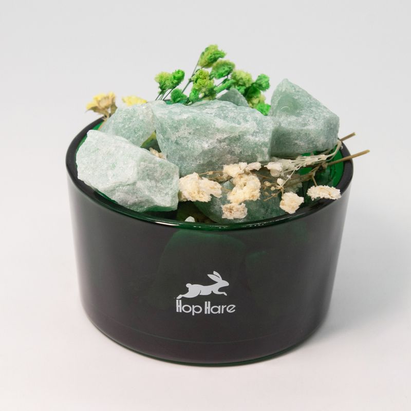 Cristaux Diffuseurs Hop Hare & Ensemble Floral – Le Magicien – Aventurine Verte