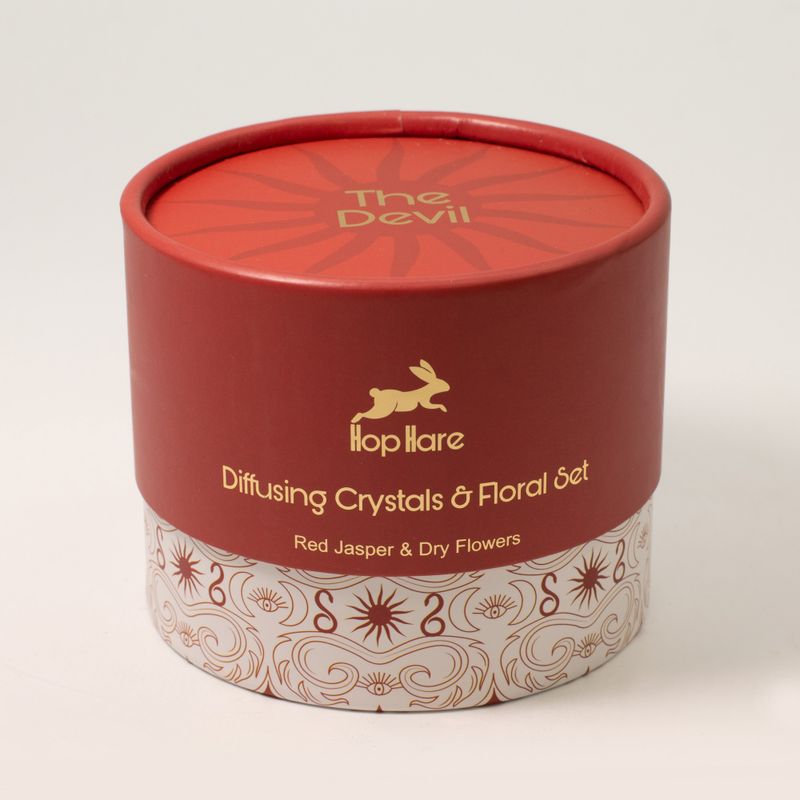 Cristaux Diffuseurs Hop Hare® & Ensemble Floral – Le Diable – Jaspe Rouge
